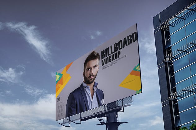 城市户外巨无霸广告牌灯箱广告样机模板 Billboard Mockups插图5