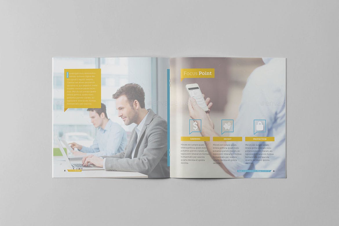 正方形企业画册设计模板 Selected Square Brochure插图5