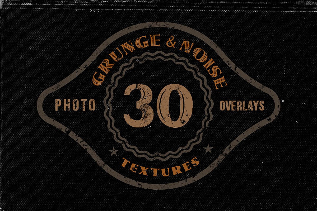 30款噪点或肮脏覆盖纹理 30 Noise or Grunge Overlay Textures插图