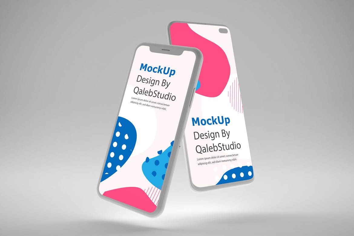 iOS&Android概念手机样机模板 Clean IOS & Android MockUp插图(5)
