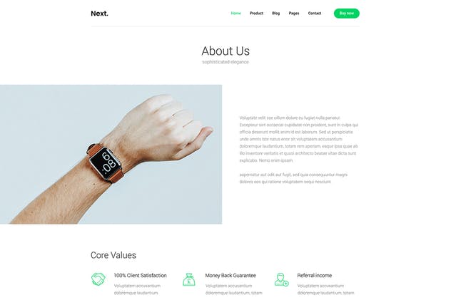 电商热门单品页面PSD模板 Wrist Watch Single Product eCommerce PSD Template插图(3)