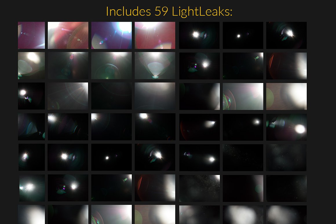 照片漏光特效模板 Sunlight-Captured Light Leaks插图2