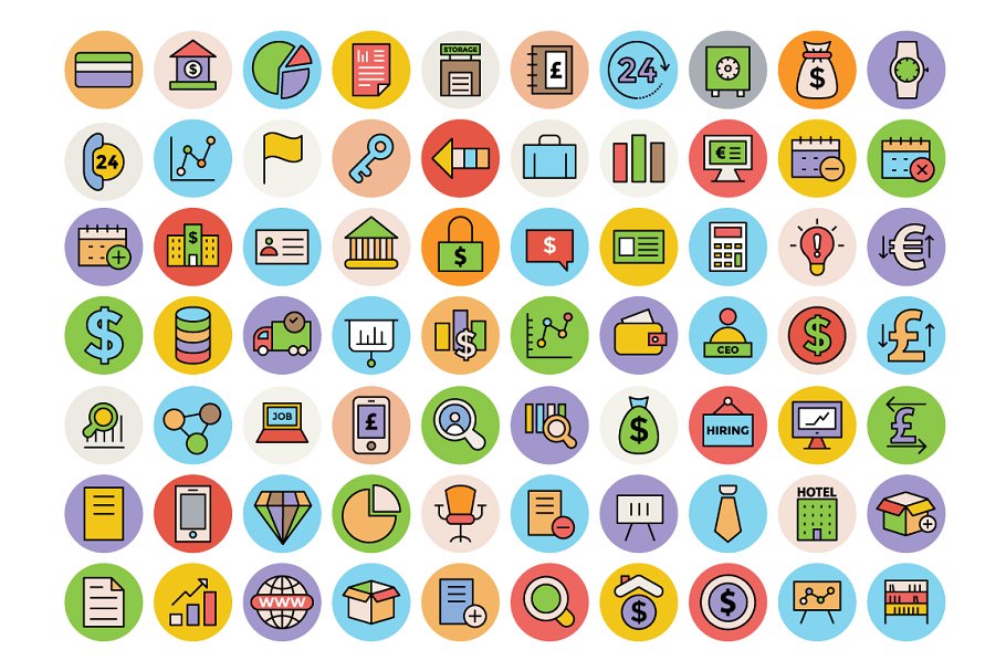 300+商业办公室主题图标 300+ Business and Office Icons插图(1)