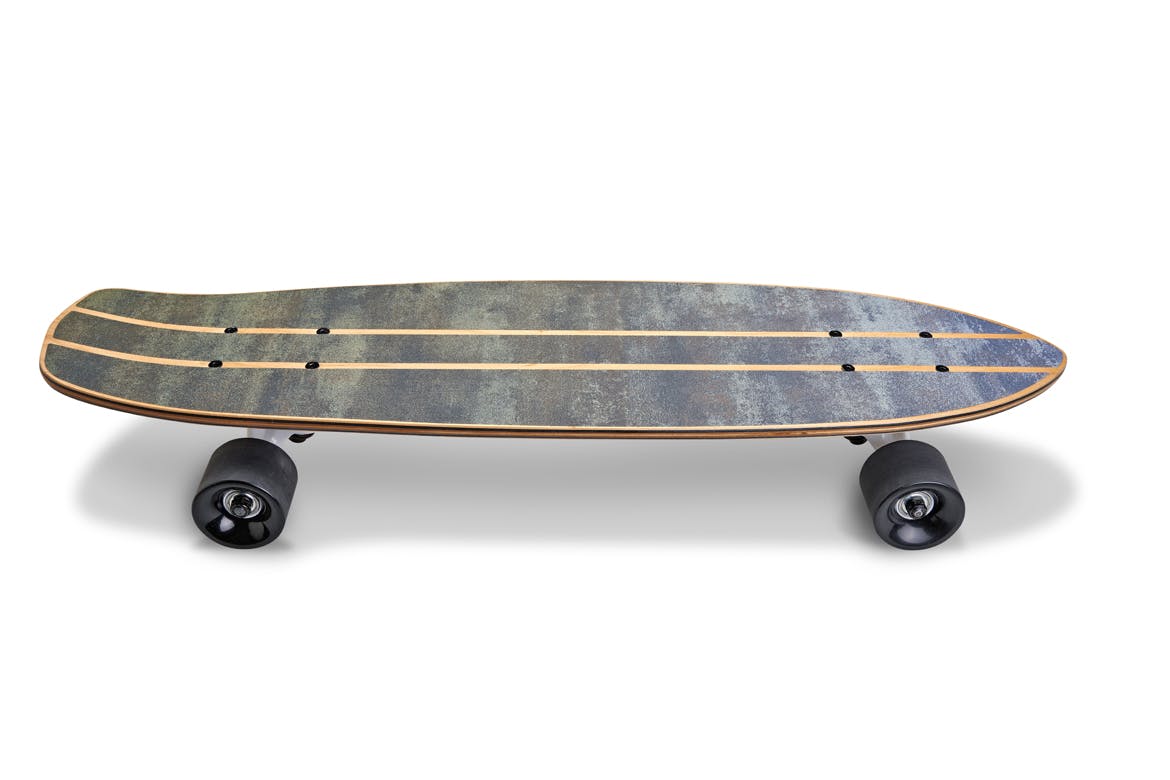 滑板顶部设计正面预览图样机02 Skate_Board-02_Mockup插图(4)