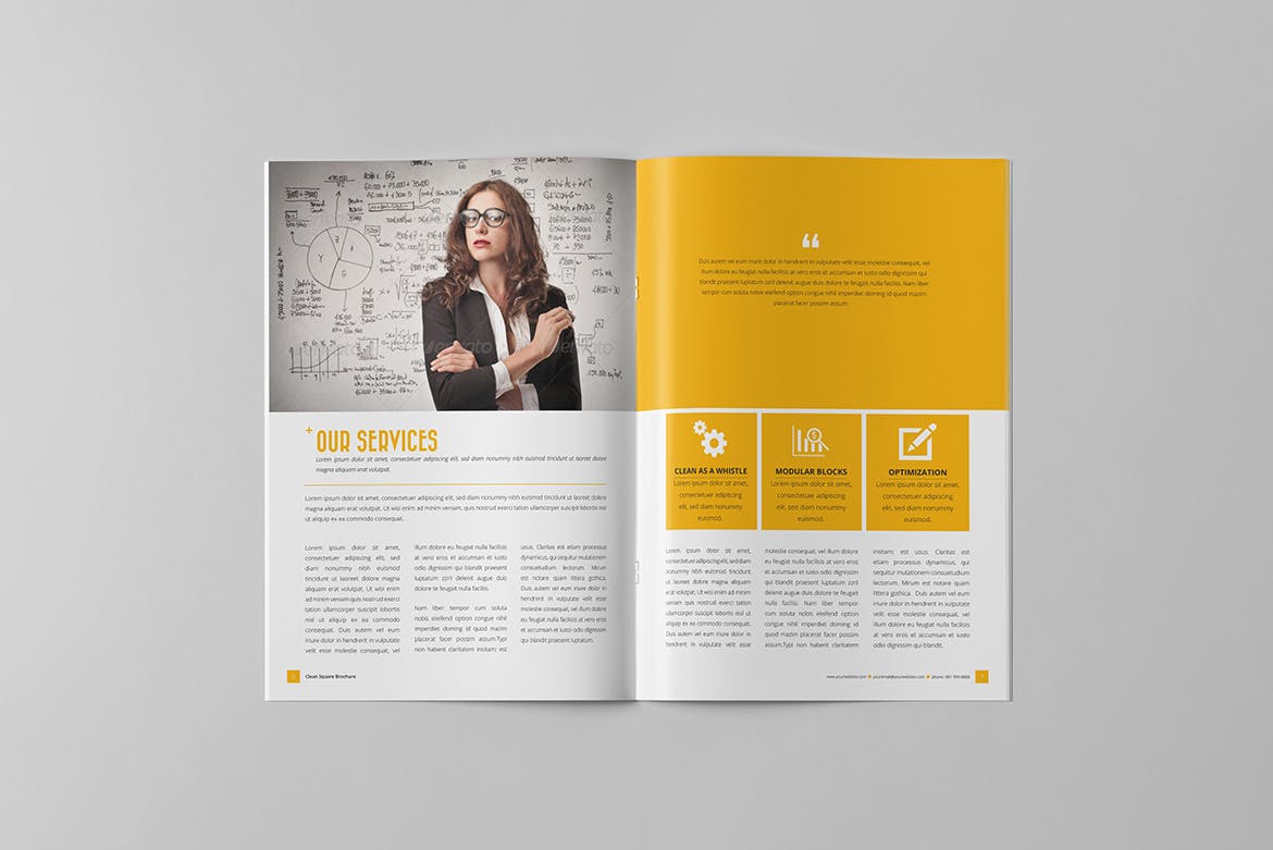 经典通用企业简介宣传画册设计模板 Business Brochure插图3