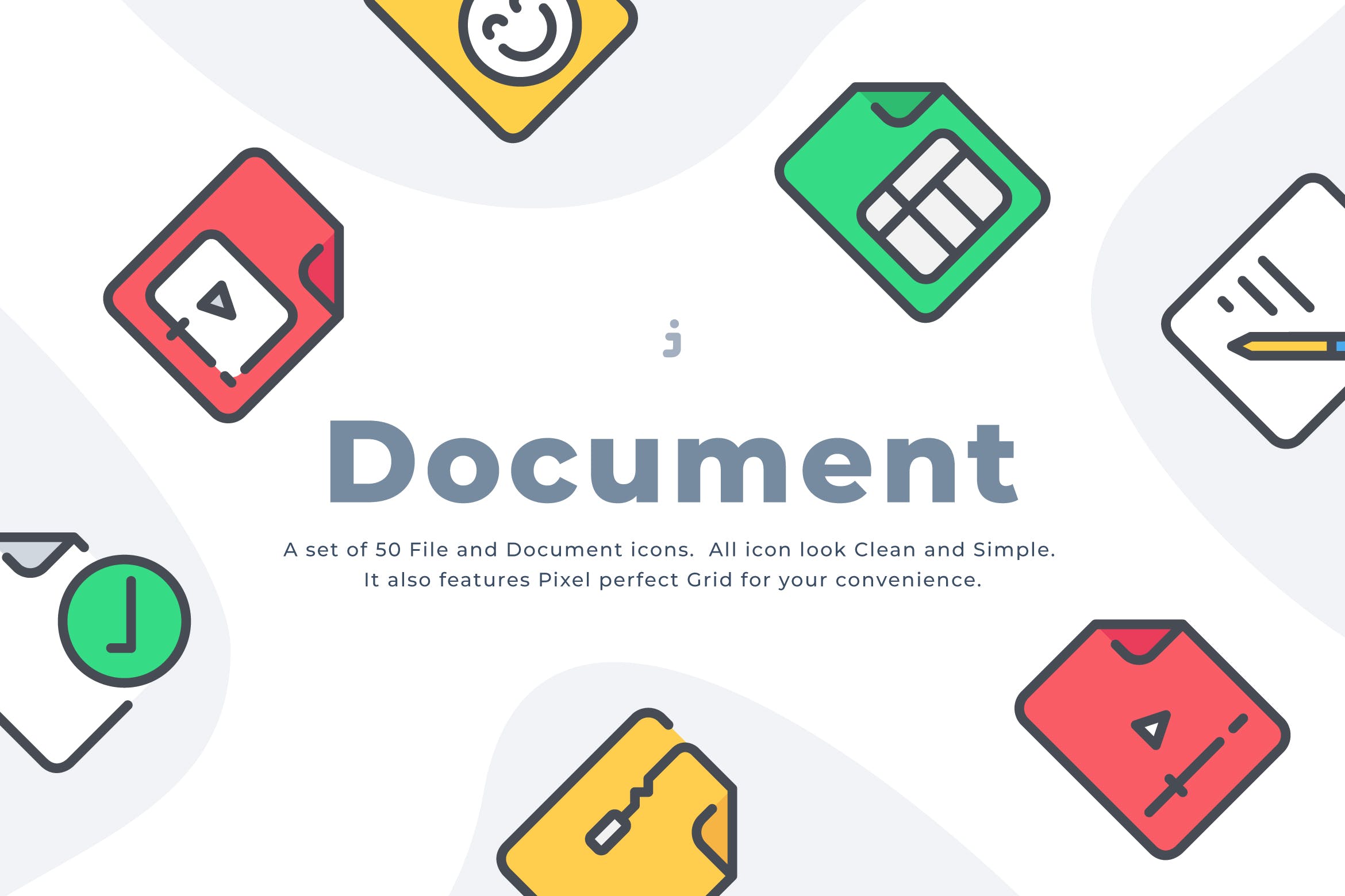 50枚文件/文档图标设计素材 50 File and Document icon set插图