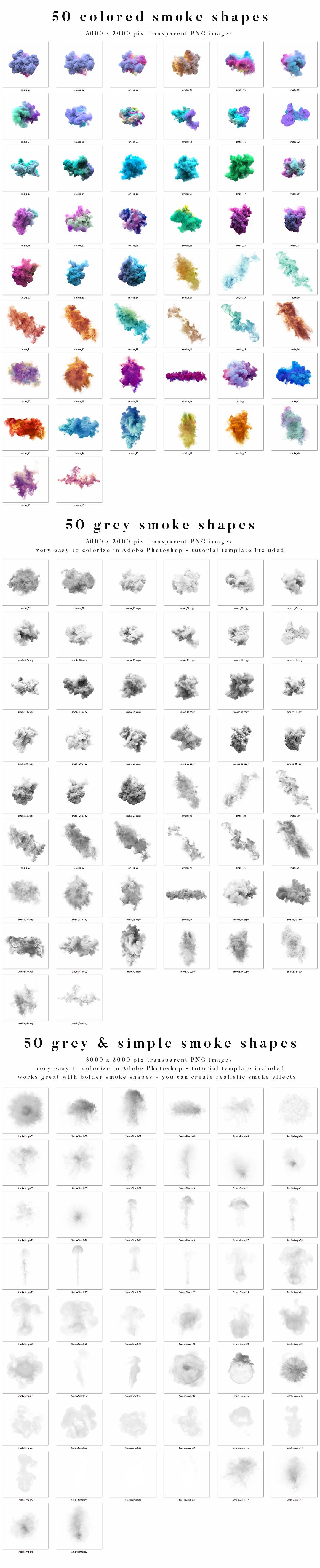 烟雾萦绕视觉特效PS素材大礼包[3.03GB] Smoke Toolkit 2插图(8)