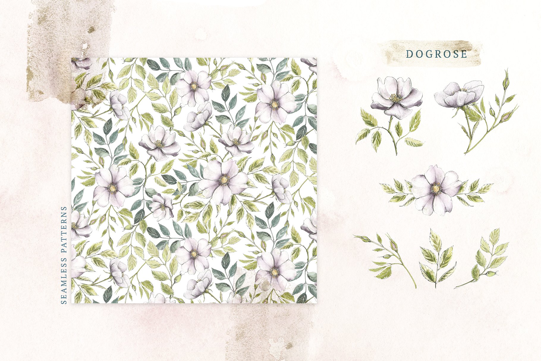 极力推荐：花卉图案纹理集合 Floral Patterns Bundle Vol.2 [3.45GB, 超过120款图案]插图(20)