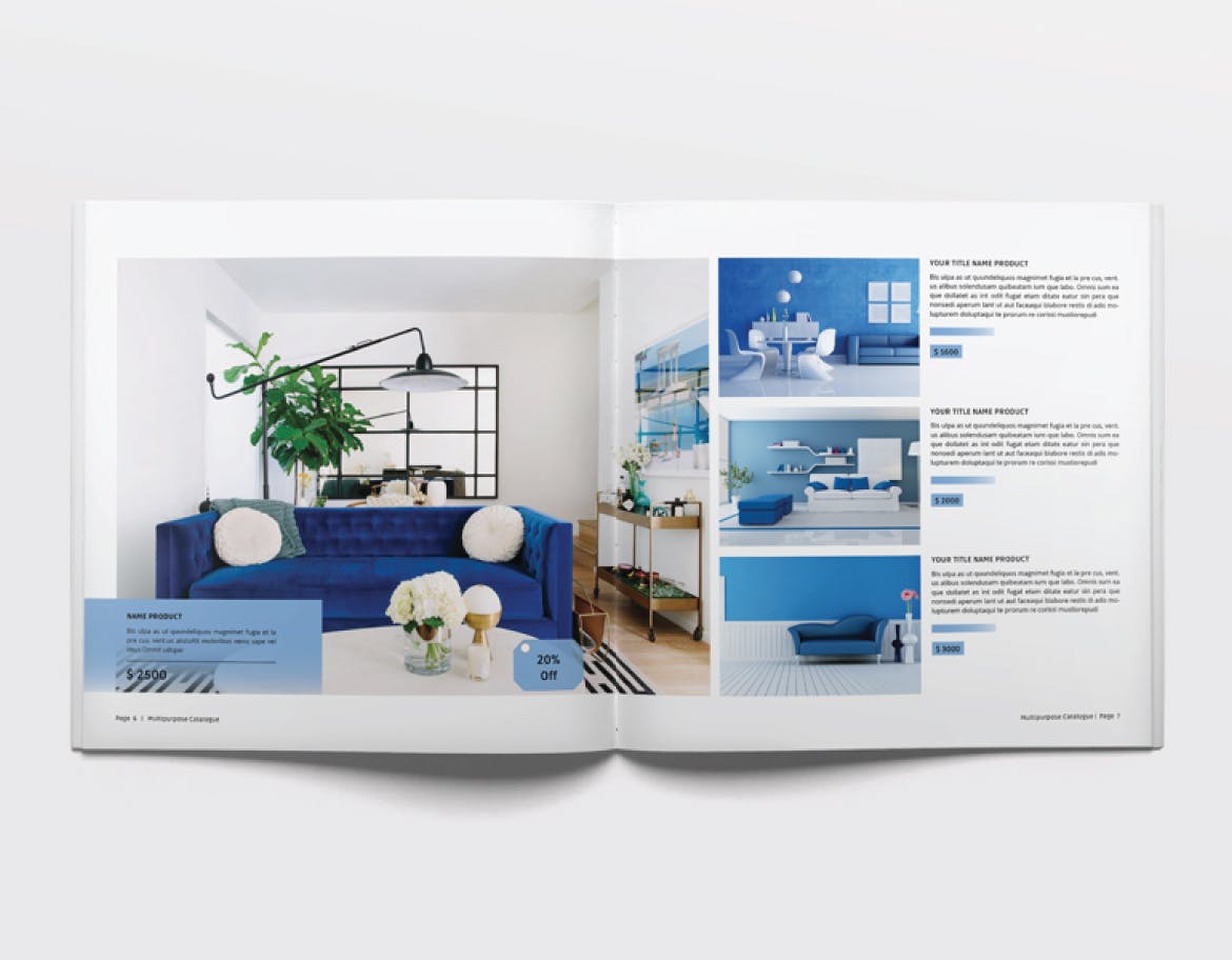 多用途企业产品手册/企业画册设计模板 Multipurpose Catalogue / Brochure插图3