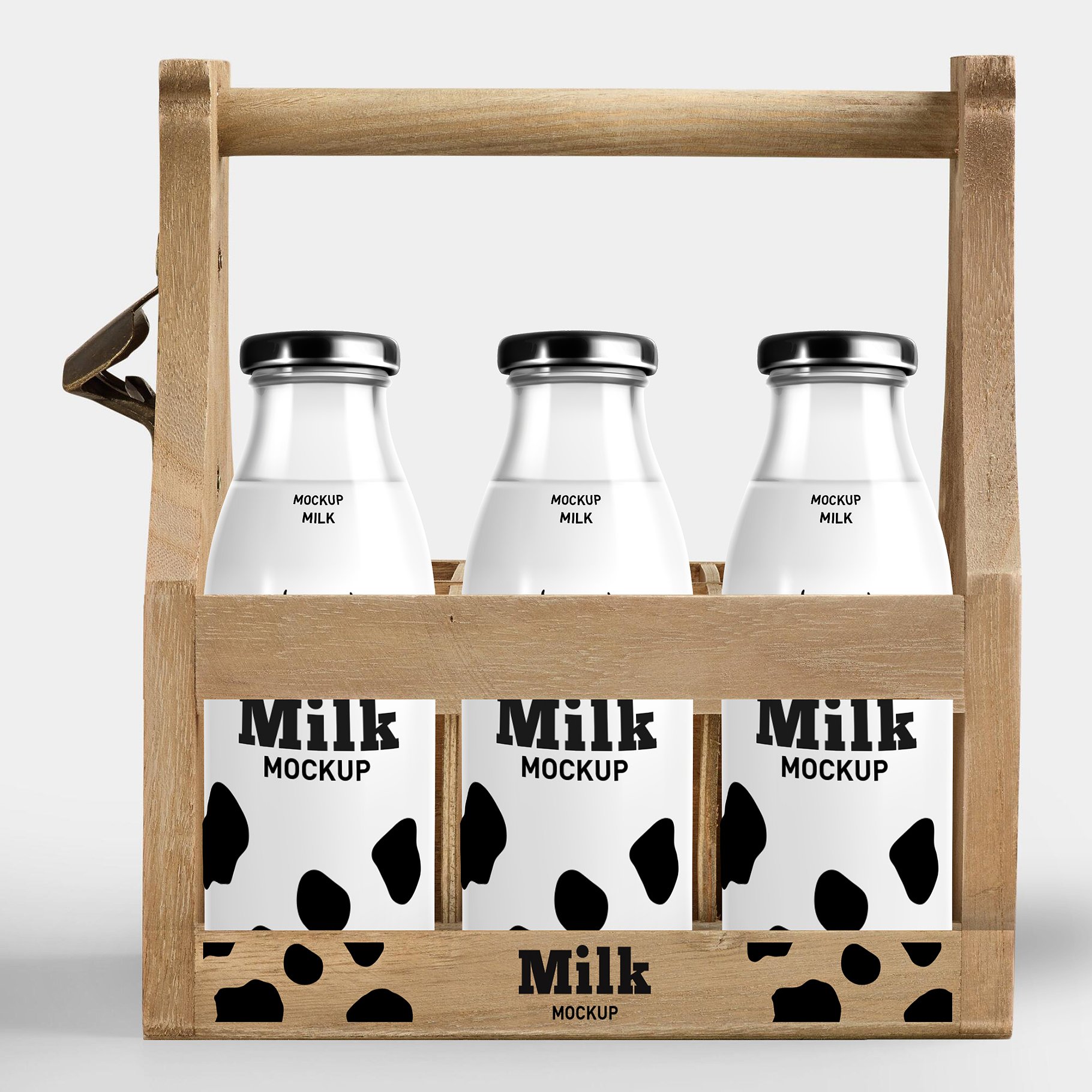 牛奶酸奶瓶包装样机展示模型mockups插图8