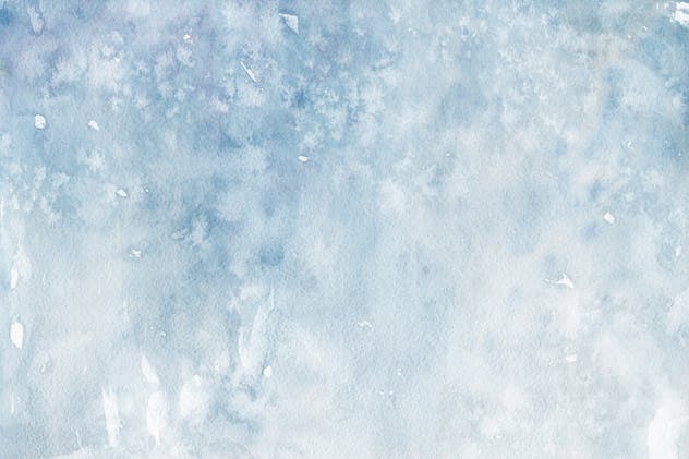 冬天冰雪水彩背景套装Vol.2 Winter Watercolor Backgrounds 2插图11
