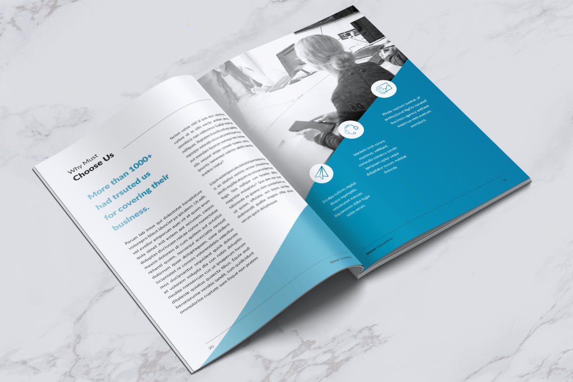 多元化大型公司简介企业画册设计模板 DIVERSE Professional Company Profile Brochures插图10