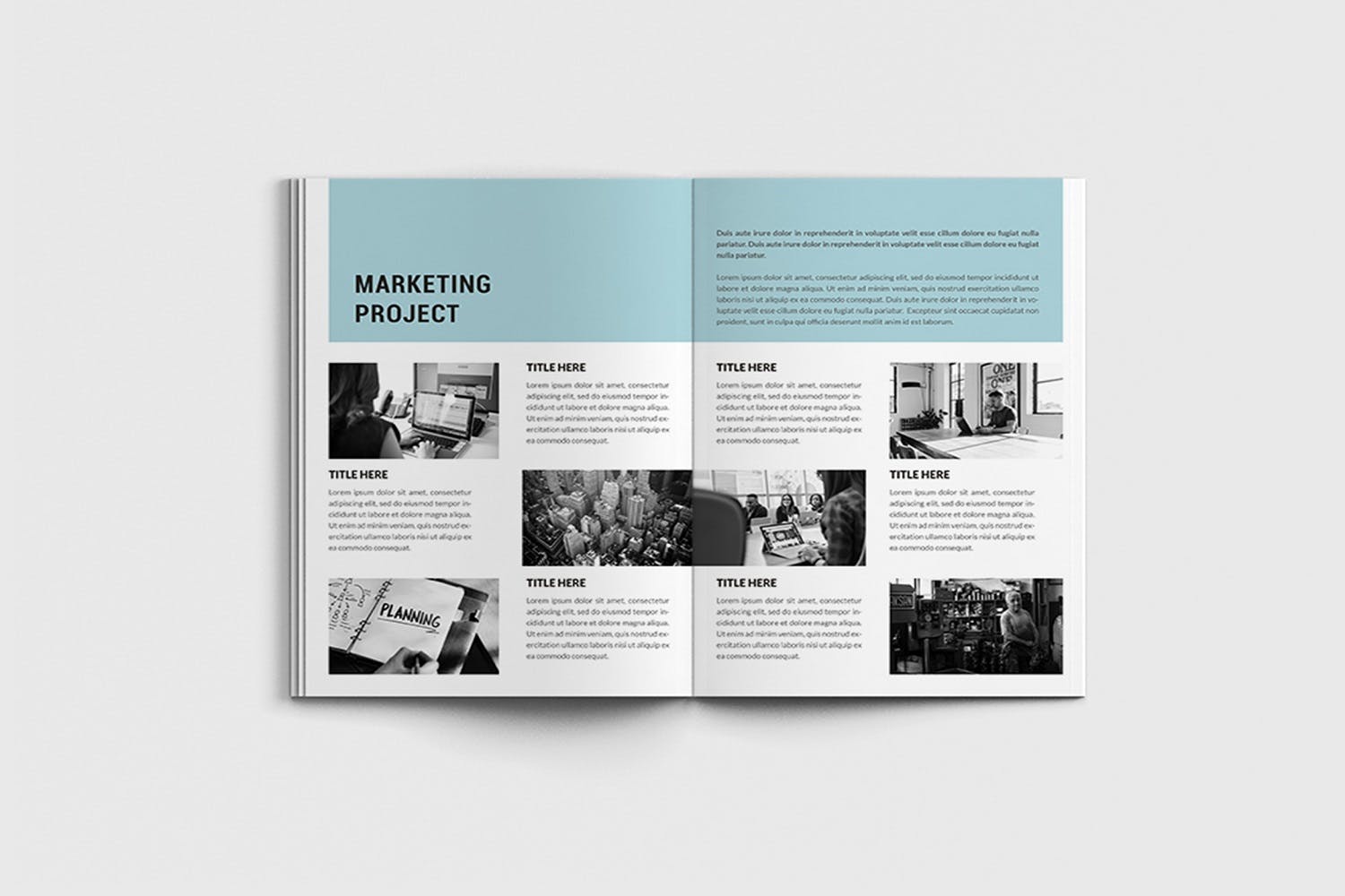 市场营销规划方案/计划书设计模板 Marketita – A4 Marketing Brochure Template插图(7)