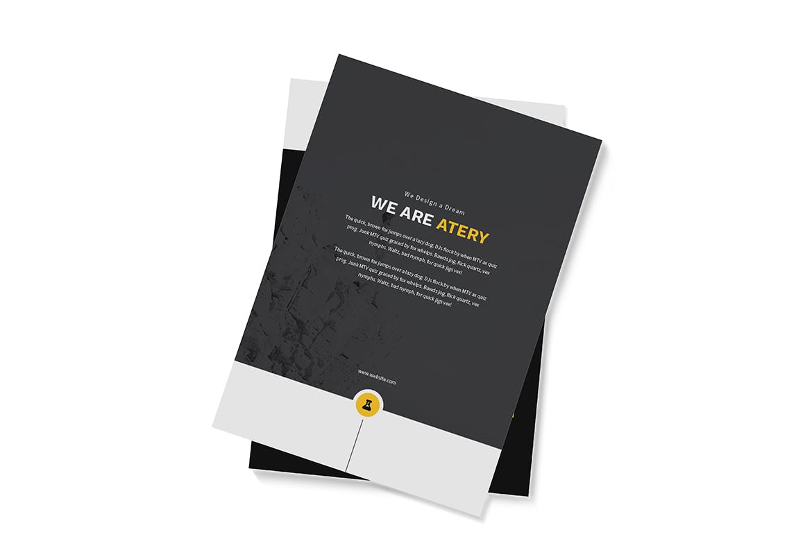 A4尺寸规格个人简历画册设计模板 Atery Resume CV A4 Brochure Template插图(2)
