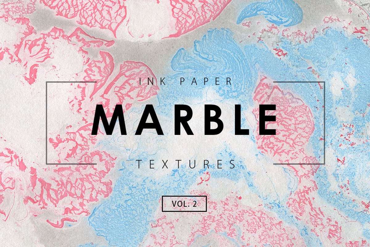 大理石涂料水彩纹理套装V2 Marble Ink Textures 2插图