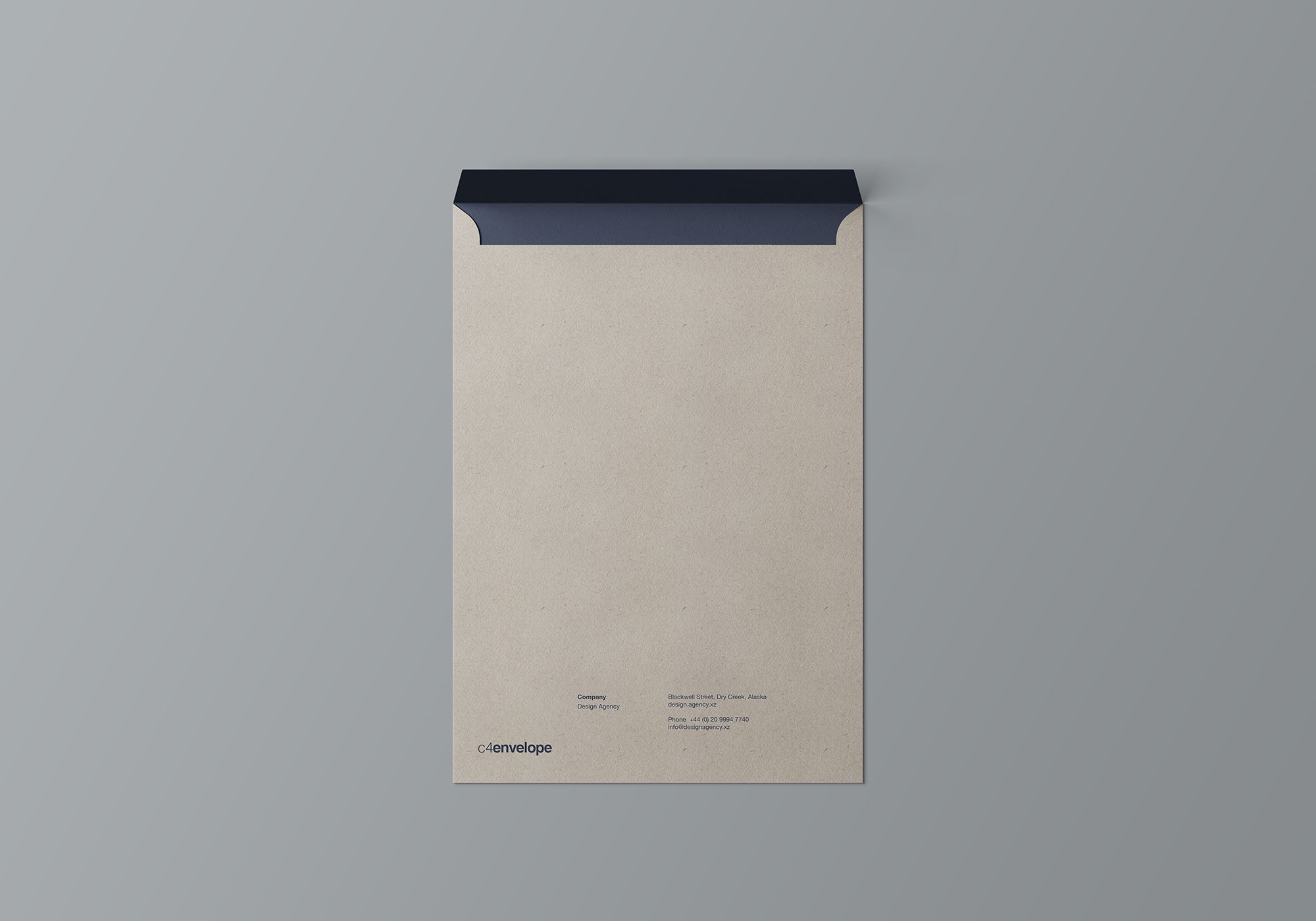 C4标准尺寸信封设计图样机 C4 Envelope Mockup插图(8)