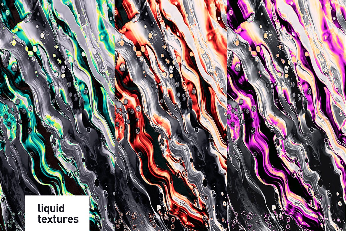 彩色混合液体颜料肌理纹理素材 Liquid Textures插图(2)