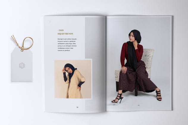 极简设计风时尚品牌产品样板产品目录画册模板 ROSELLINE Minimal Lookbook Fashion插图(6)