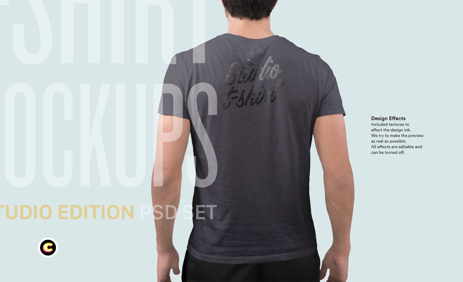 4K分辨率男士T恤版式印花设计样机模板 T-Shirt Mockup插图4
