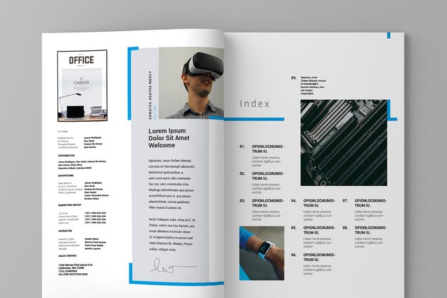 高科技VR产品展示产品目录设计模板v15 Magazine Template Vol. 15插图2