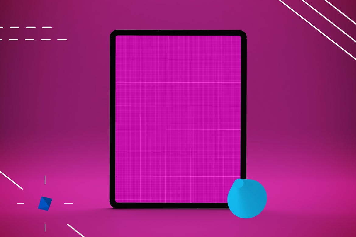 iPad Pro平板电脑UI设计屏幕预览效果图样机 Abstract iPad Pro Mockup插图10