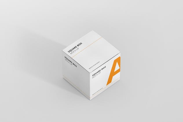 简约多用途方形包装纸盒样机模板 Package Box Mock-Up – Square插图(7)