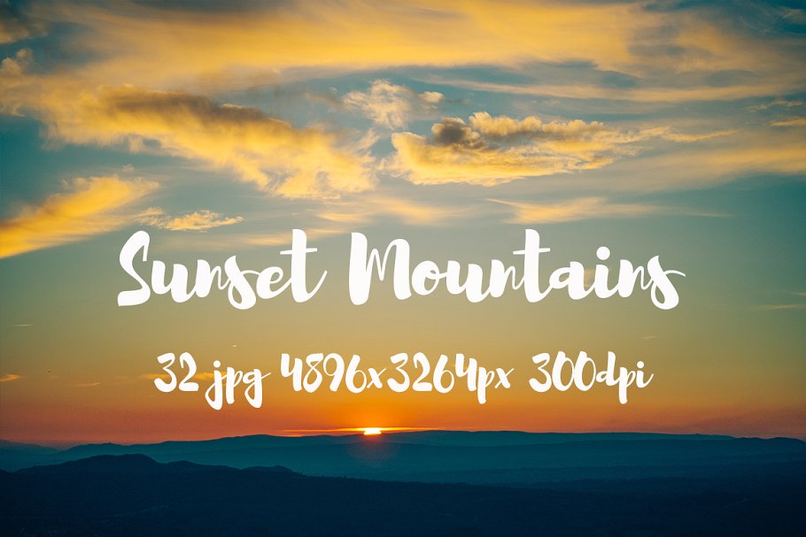 日落西山风景高清照片素材 Sunset Mountains photo pack插图(5)