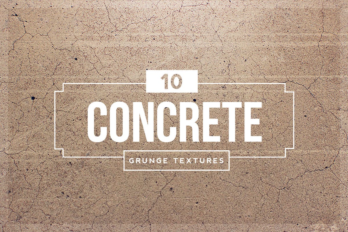10个混凝土地板粗糙纹理 10 Concrete Grunge Textures插图