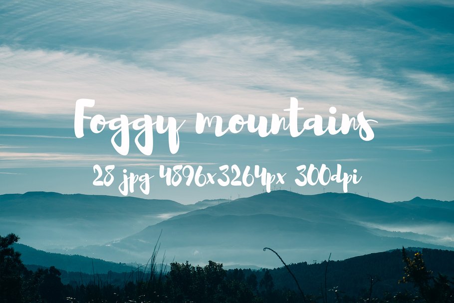 云雾缭绕山谷高清摄影素材合集 Foggy Mountains photo pack插图9