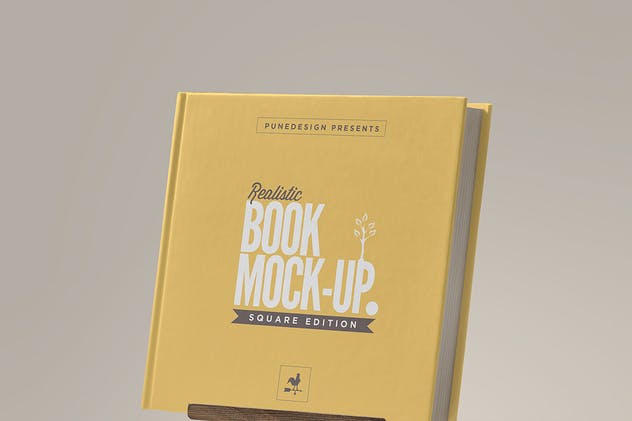 方形精装图书样机模板V2 Square Book Mock-Up 2插图5
