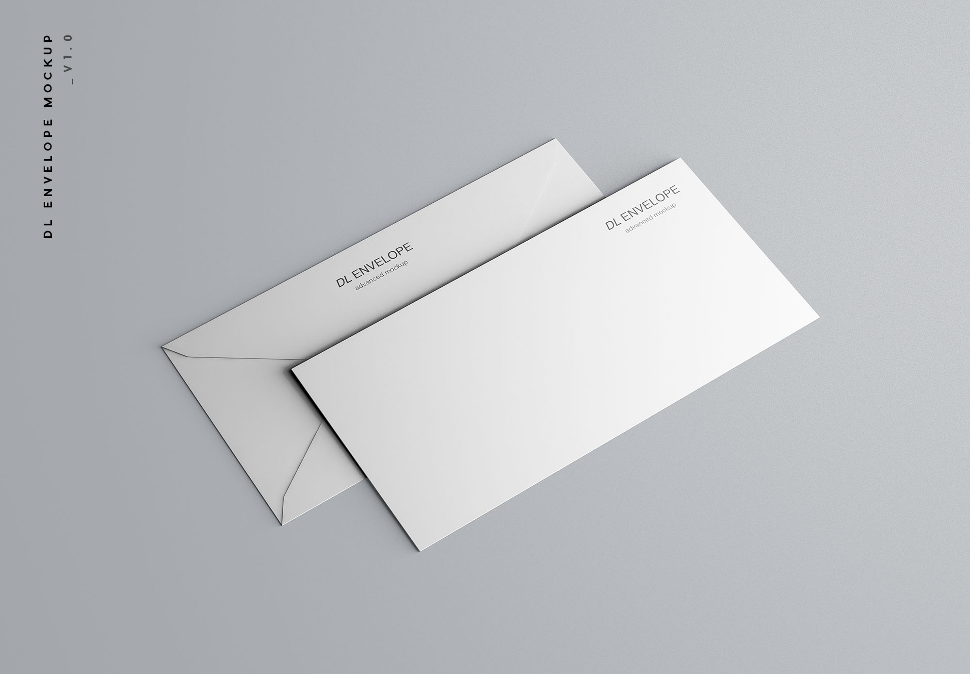 企业信封设计图样机模板 Baronial DL Envelope Mockup插图