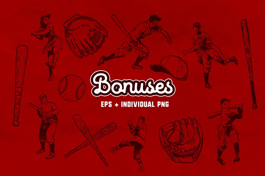 复刻棒球服和球队标志字体 Fenway • Script & Sans + Bonus插图8