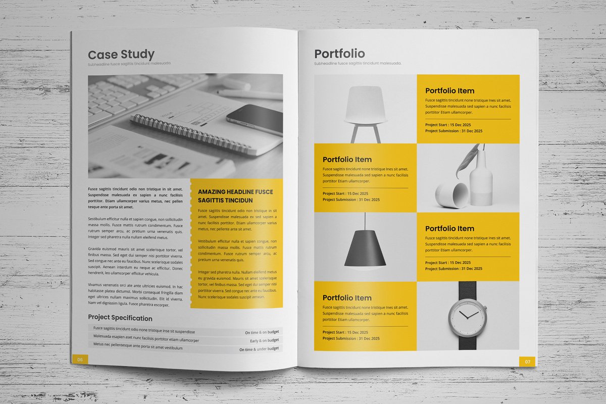 商业项目业务提案手册设计模板插图(15)