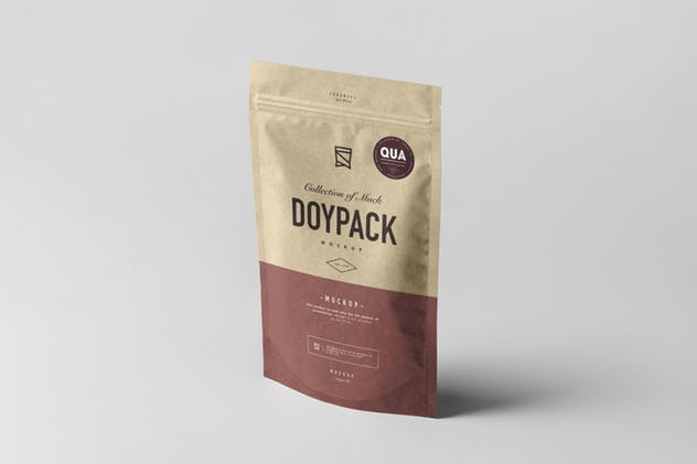 自立吸嘴袋包装样机模板 Doypack Mock-up 3插图(6)
