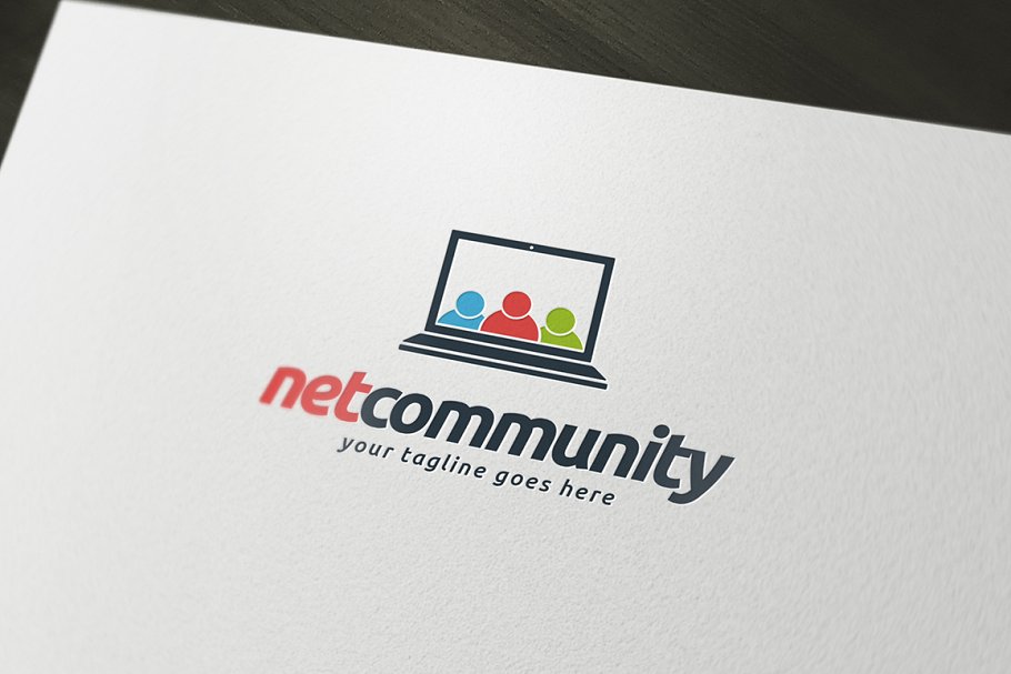 网络社区社交类logo模板 Net Community Logo Template插图