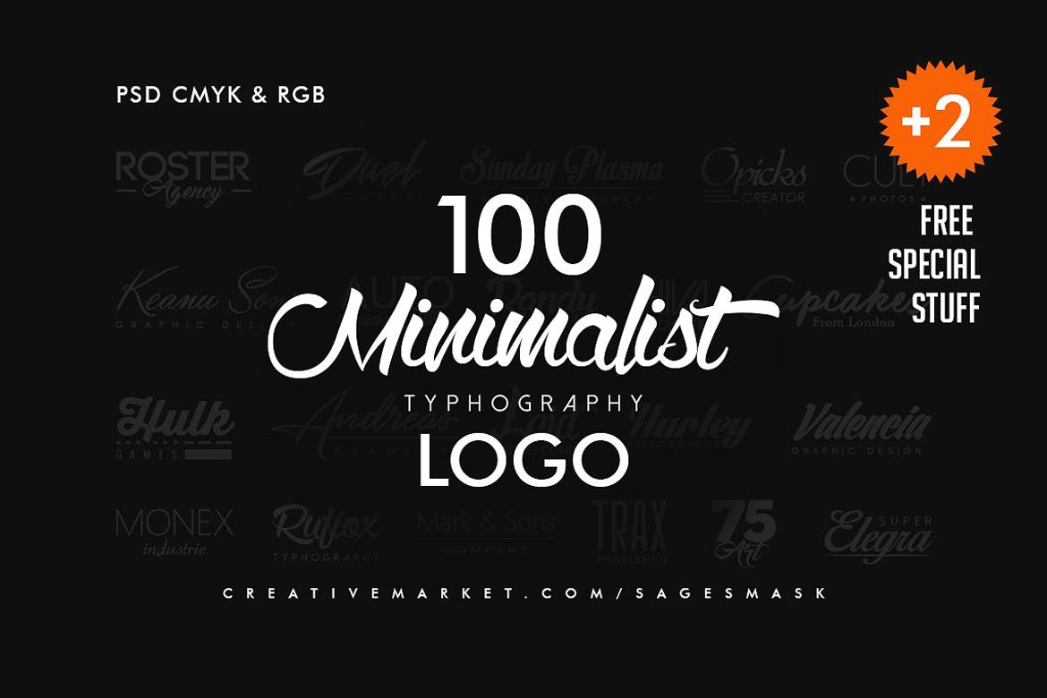 100个高端时尚多用途的logo标志设计模板大集合插图