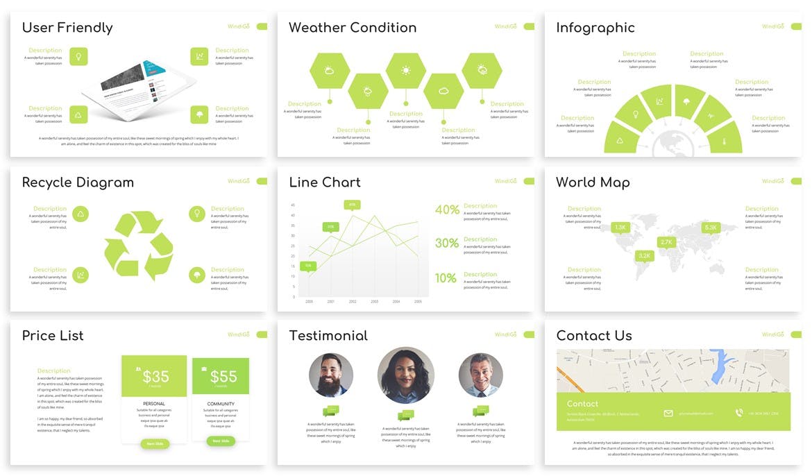 能源与环境主题PPT幻灯片模板 Windigo – Energy & Environment Powerpoint Template插图(3)