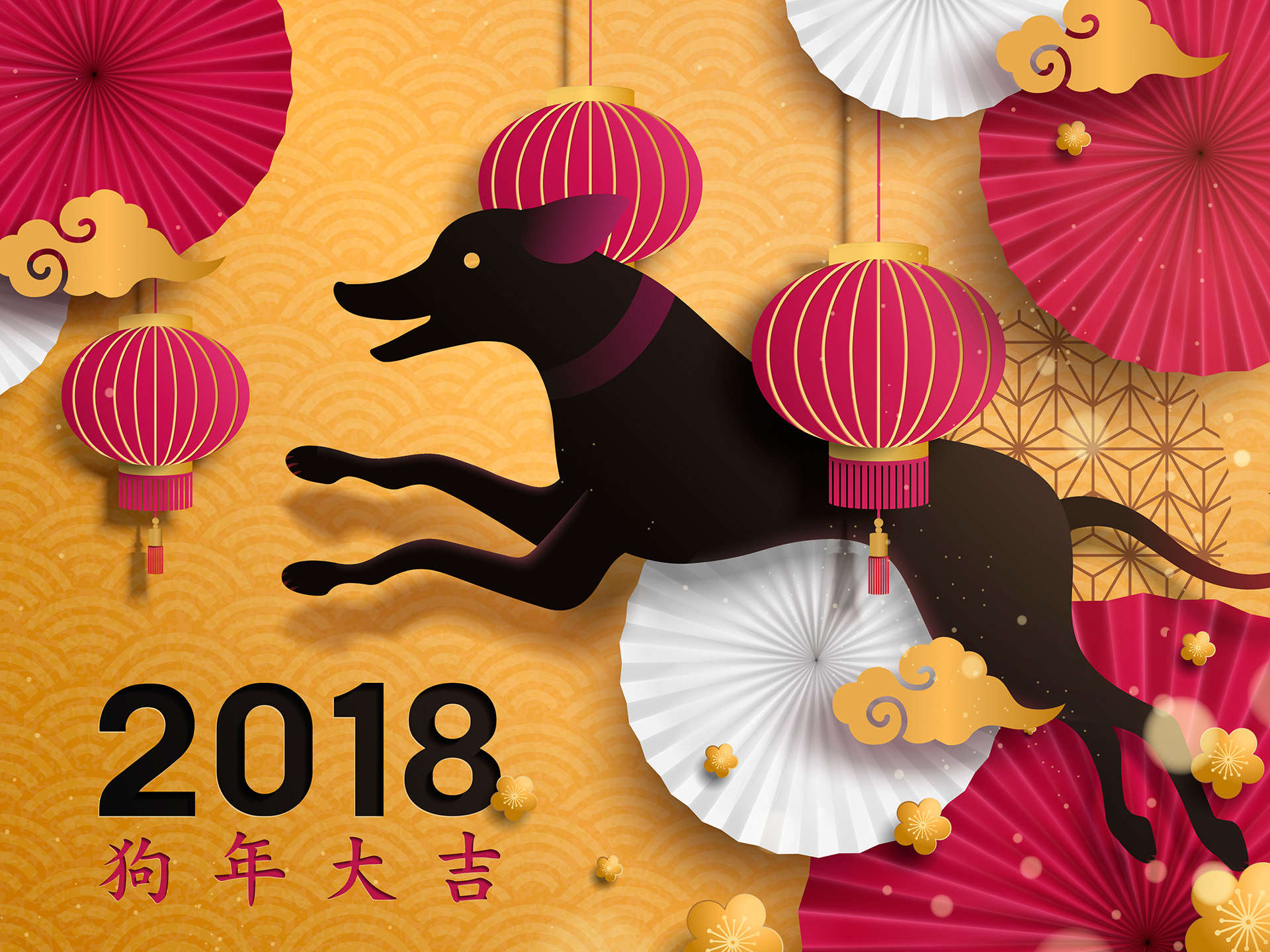 高品质中国传统春节新年元素素材EPS插图(9)
