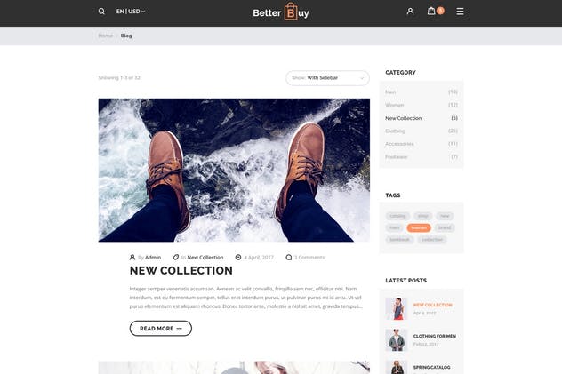 现代化电商网站设计UI套件 Better Buy – E-Commerce PSD UI Kit插图(8)