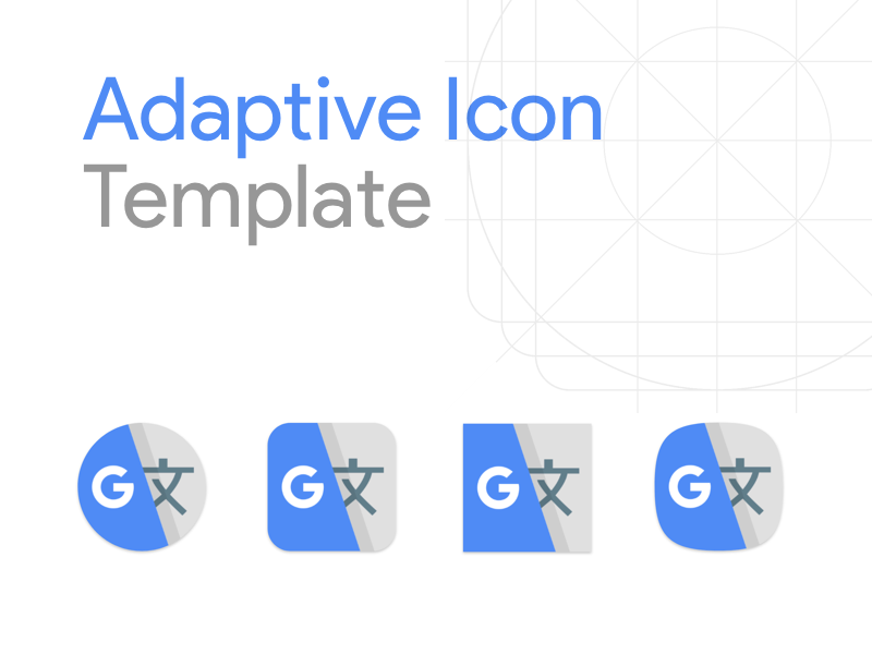 功能强大的自适应图标Sketch模板 Adaptive Icon Template Sketch Freebie插图