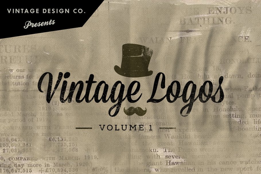 复古风格徽标专业logo模板 Vintage Logos – Volume 1插图