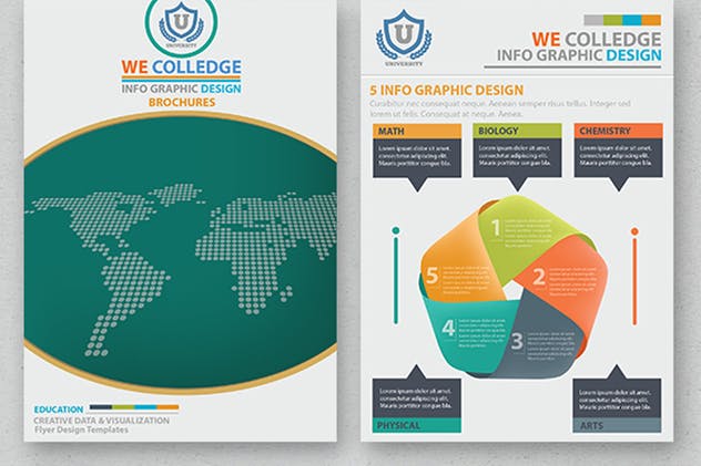 17页教育培训行业信息图表设计模板 Education Infographic 17 Pages Design插图(1)