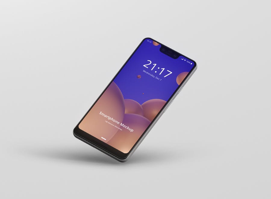 谷歌智能手机Pixel 3 XL屏幕预览样机模板 Smart Phone Mockup Pixel 3 XL插图(4)