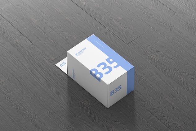 带挂钩的小矩形尺寸包装盒子样机 Box Mockup – Small Rectangle Size with Hanger插图(7)