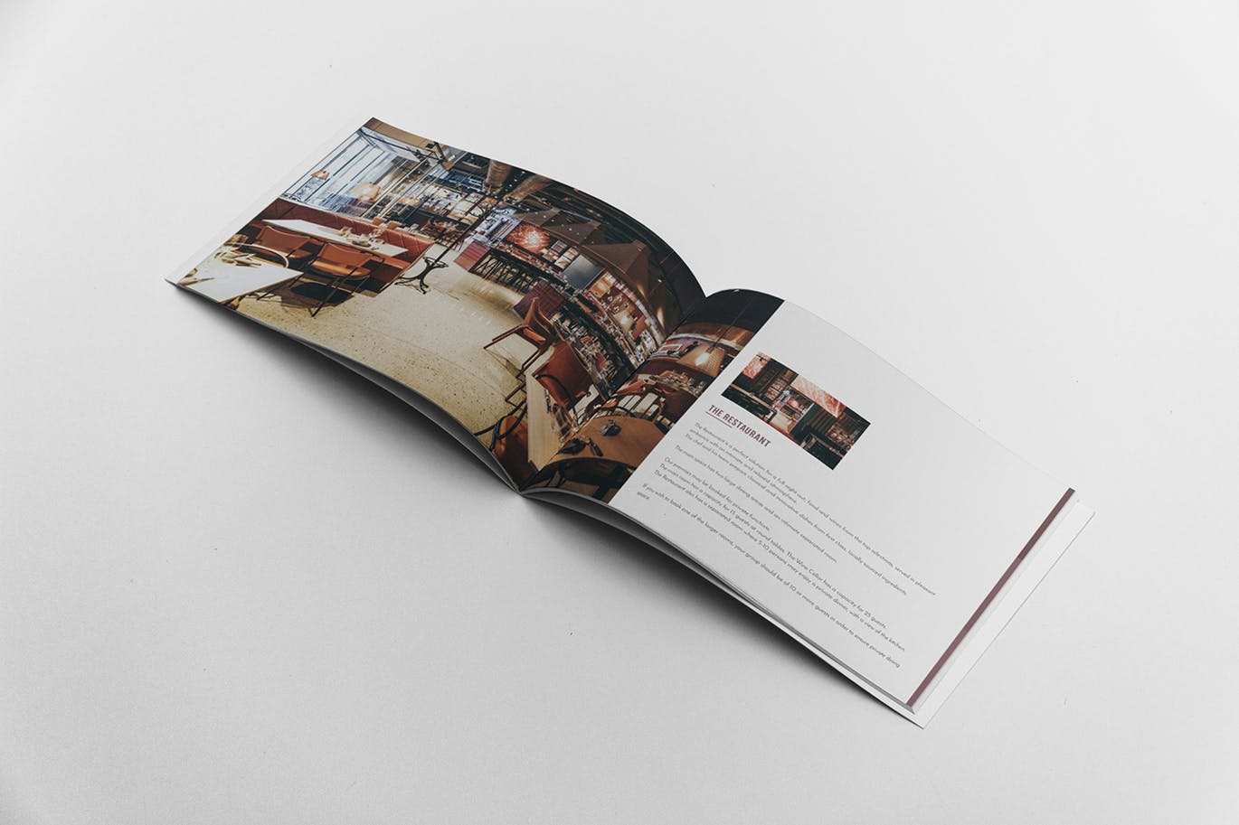 高档西餐厅宣传画册设计模板 Restaurant Brochure Template插图2
