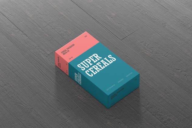 营养谷物食品包装纤细尺寸盒子样机 Cereals Box Mockup – Slim Size插图(7)