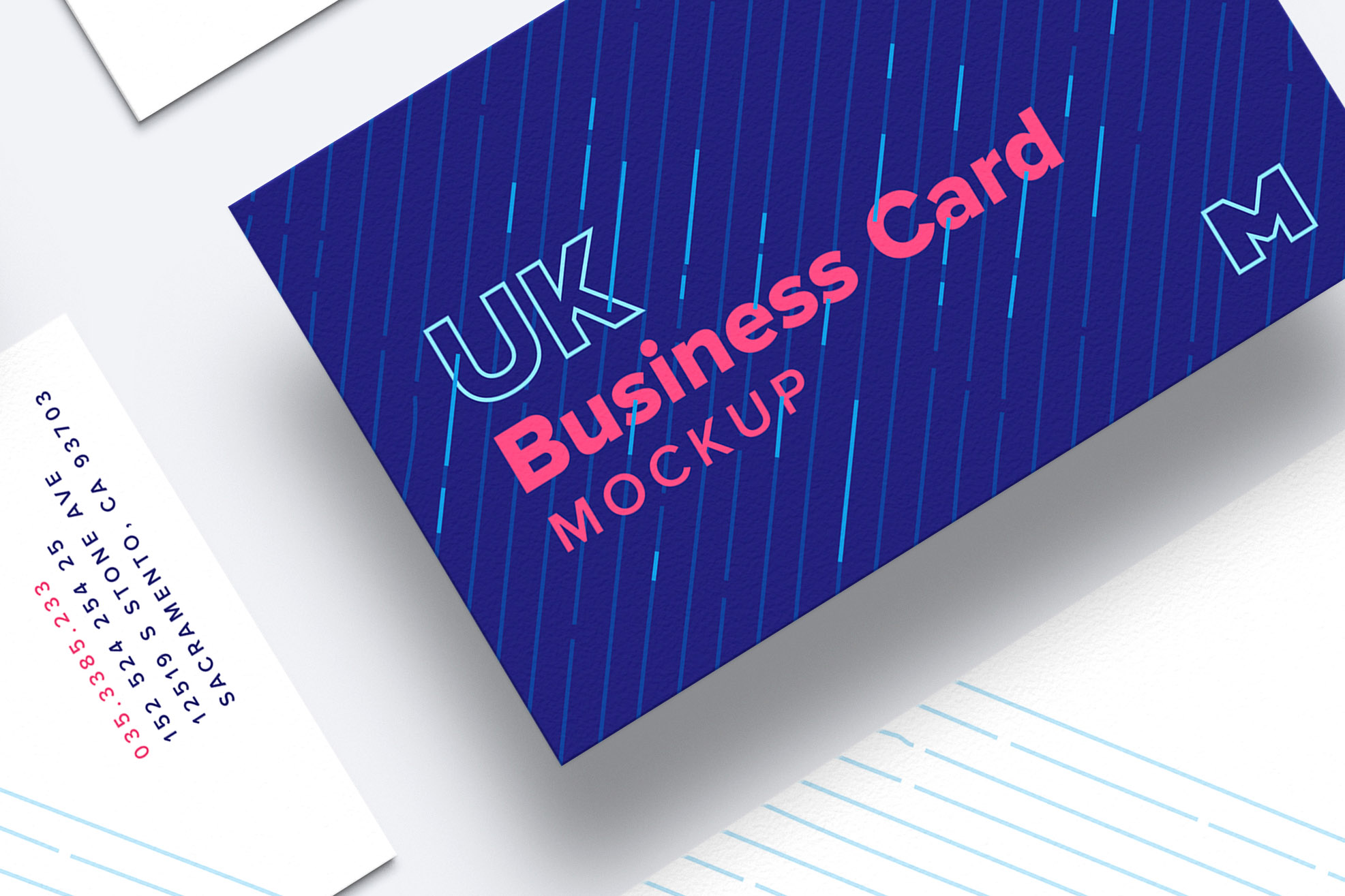 英国标准尺寸企业名片设计样机03 UK Business Cards Mockup 03插图1 英国标准尺寸企业名片设计样机03 UK Business Cards Mockup 03插图1