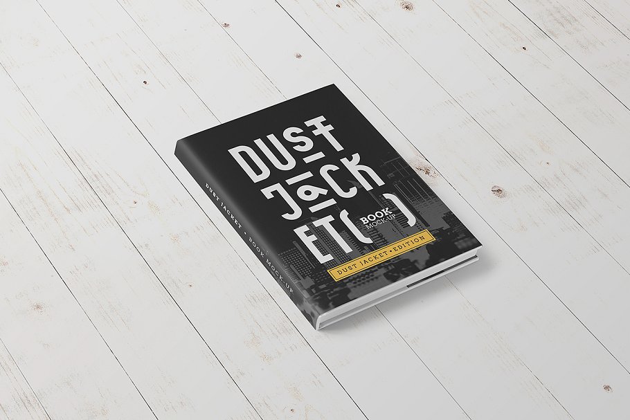 包书皮版本图书样机 Dust Jacket Edition / Book Mock-Up插图(4)