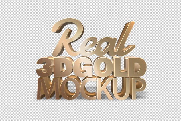 炫酷金属3D特效PSD样机模板v1 Real 3D text Mockups V1插图(6)