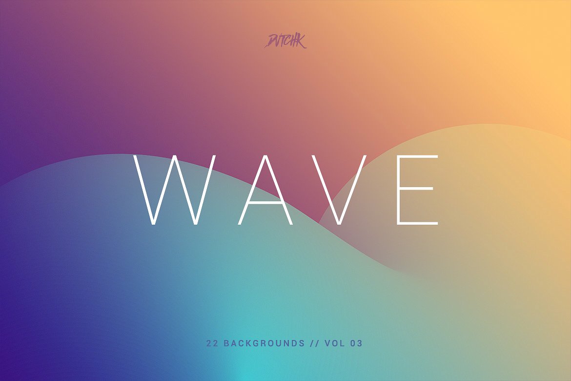 平滑渐变波纹背景v3 Wave | Smooth Backgrounds | Vol. 03插图(2)